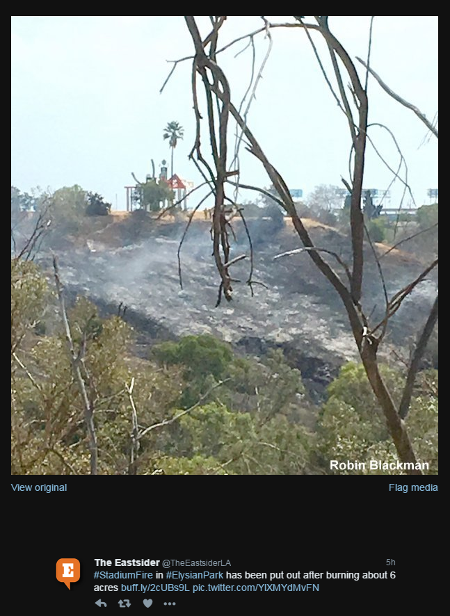 Scorched hill