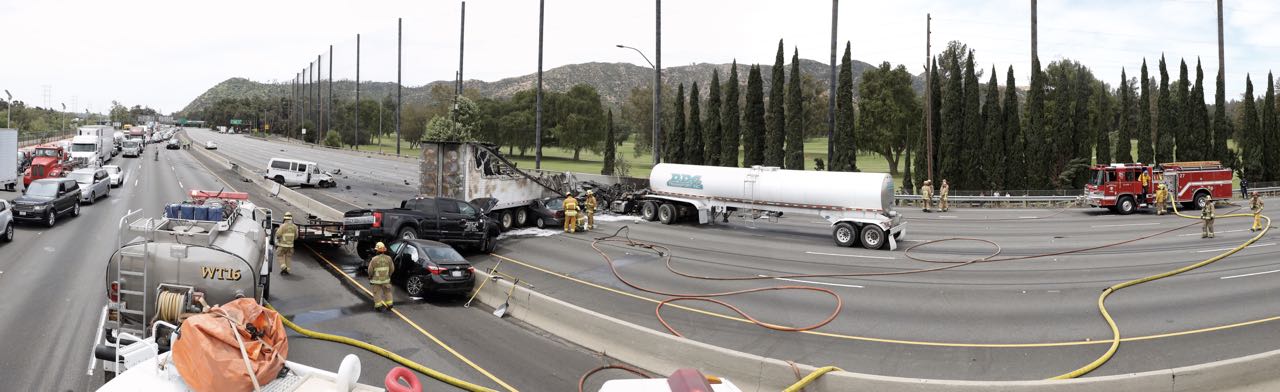 Fiery fatal collision on Golden State Freeway near Griffith Park