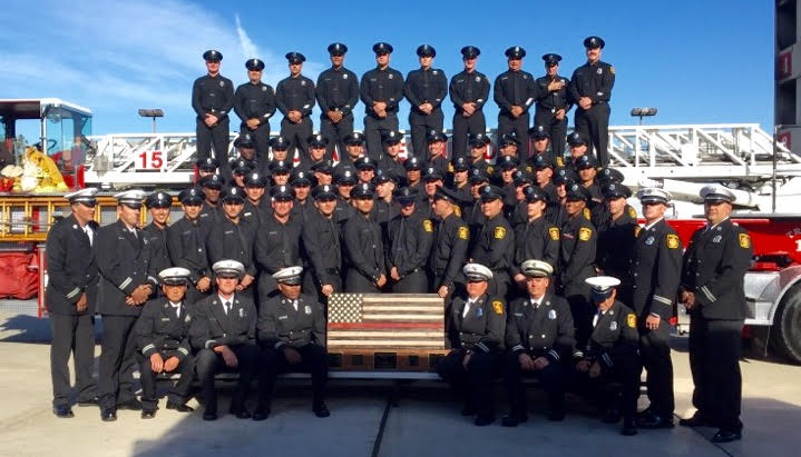 Recruit class all posing for group photo