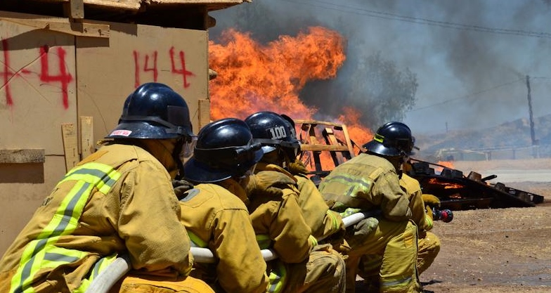 LAFD Highschool Cadets Train