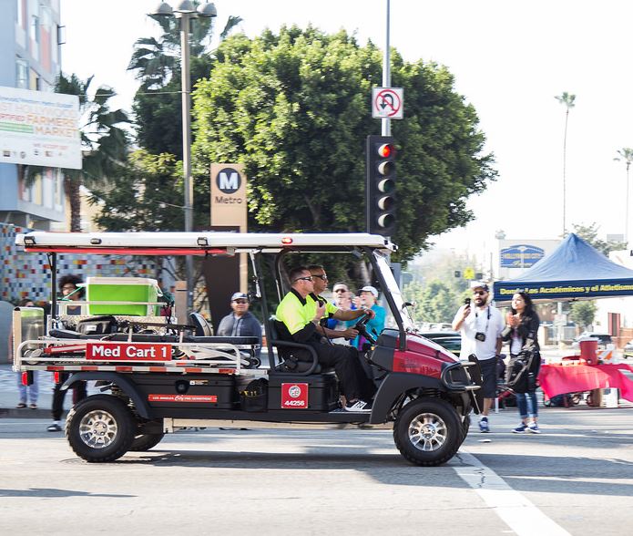 Firefighter on the Advanced Provider Response Unit (Med Cart 51).