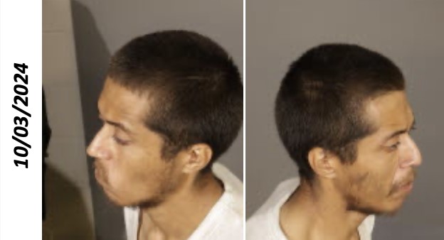 Booking photos of arson suspect.